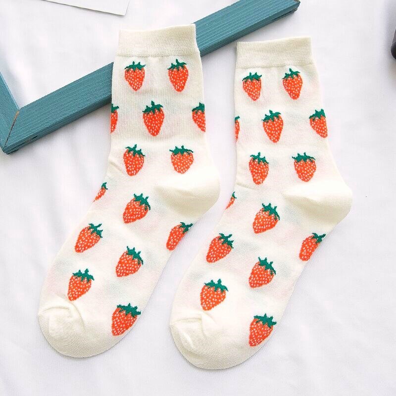 Strawberr Novelty animated socks